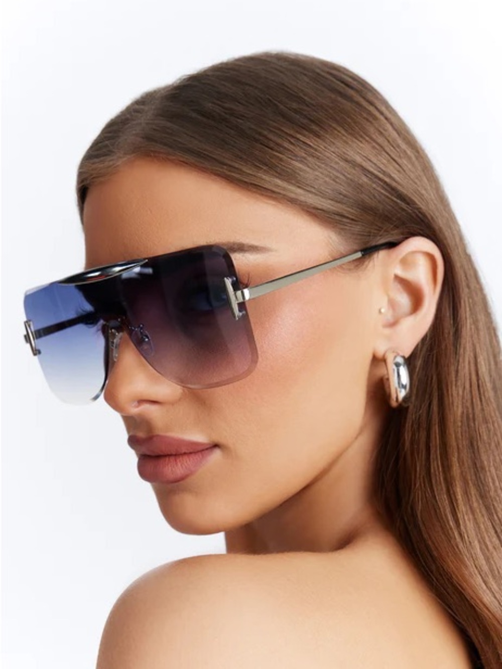 Deep Sky Rimless Sunglasses NEW 🏷️